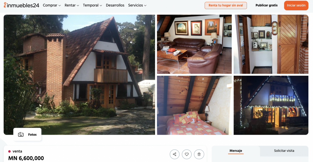 *Imagen extraída de inmuebles 24, clic aquí para ver publicación