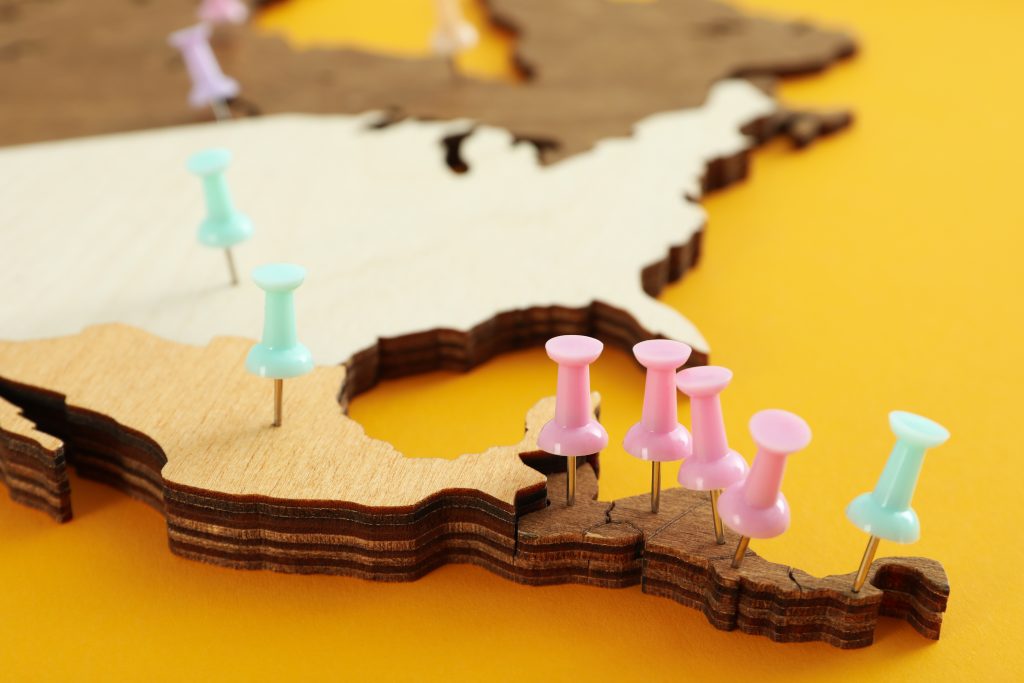 Concept of travel and adventure all around the world